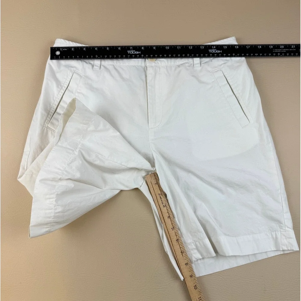 Lauren Ralph Lauren 10 Preppy Coastal Chino Shorts Cotton White